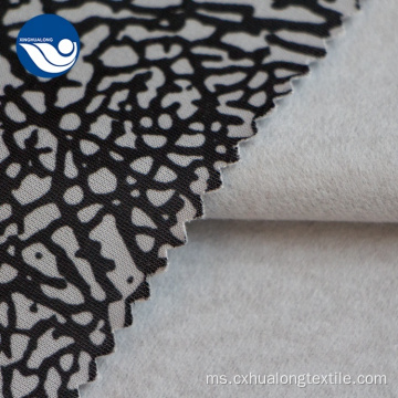 Bercetak Coral Fleece Brush Velvet Fabric Untuk Upholsteri